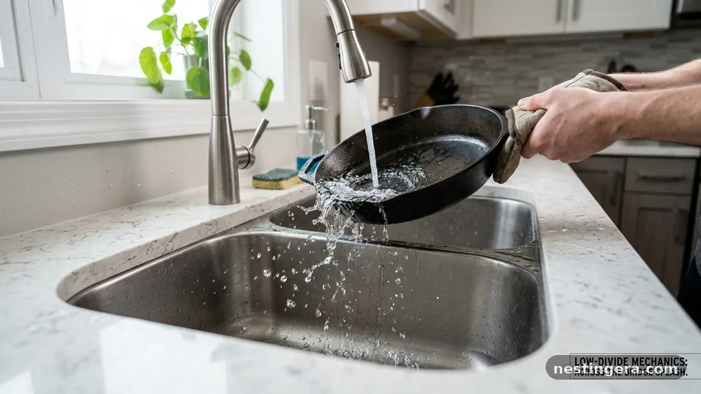 Low-Divide (Smart Divide) Sinks: Do They Splash Water Across the Bridge?