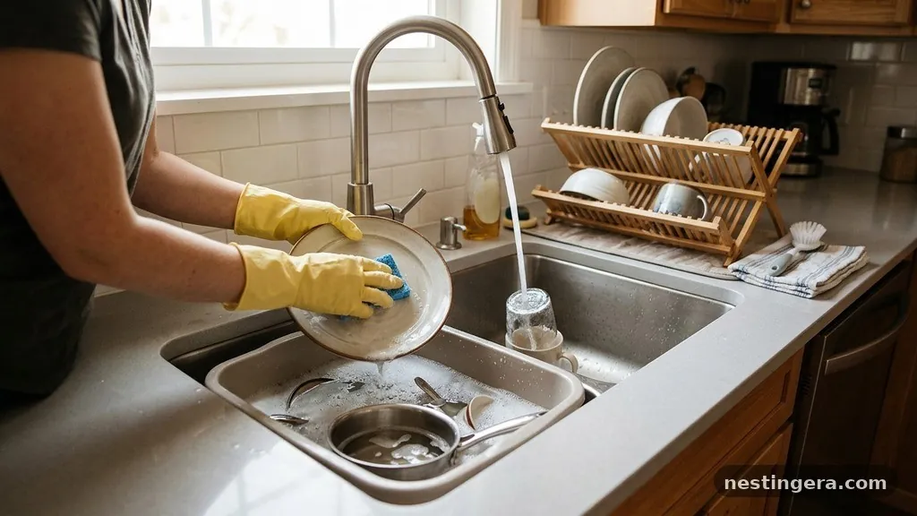 The Mechanics of Manual Dishwashing - Is a Single Bowl Sink Practical for Washing and Rinsing Without a Dishwasher?